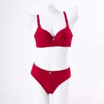 Ladies Bra Set Red