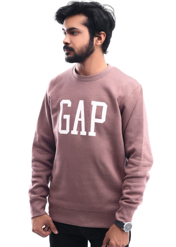 Back view of a black Dsquared2 crewneck sweatshirt.