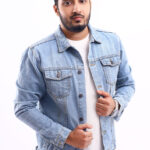 GENTS DENIM JACKET-L BLUE