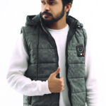 MEN SLEEVELESS JACKET-GREY