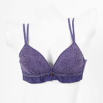 LIGHT PADDED FANCY BRA -BLUE