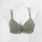 LIGHT PADDED FANCY BRA - SEA GREEN