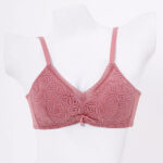 LIGHT PADDED NET BRA-PINK