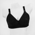 NET BRA NON PADDED - BLACK AND RED