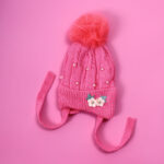 NEW BORN WOOL CAP-PINK