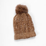 LADIES WOOL CAP-BROWN