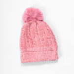 LADIES WOOL CAP-PINK