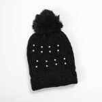 LADIES WOOL CAP-BLACK