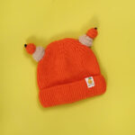 BABY WOOL CAP - ORANGE