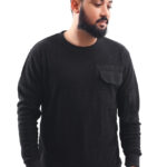 THERMAL SWEAT SHIRT-BLACK