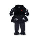 New Born BABY GIRL WOOL SUIT BLK