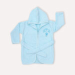 BABY BATHROBE CREAM SKY BLUE