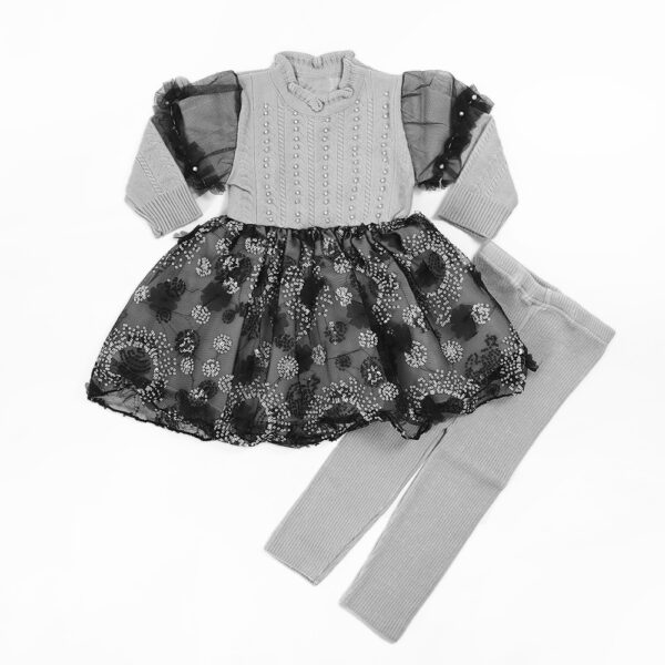 Baby-Girl-Fancy-Frock-Grey-1