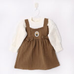 CASUAL FROCK-BROWN