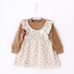 CASUAL FROCK-BROWN