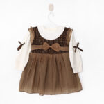 CASUAL FROCK-BROWN