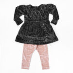 Velvet Pajama Suit-Black