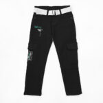 BOY CARGO JEANS-BLACK