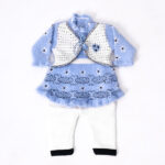 Cute Baby Girl Wool Suit BLU