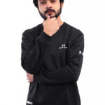 GENTS MICROFLEECE SWEAT SHIRT-BLACK