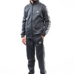 GENTS MICRO FLEECE STRIPE TRACKSUIT-GREY