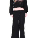 LADIES TRACK SUIT SHORT BODY- BLACK