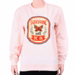 Ladies Sweat Shirt- Pink