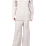 Ladies Co-Ord Suit Standard Size- OFF WHITE