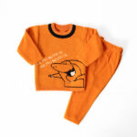 Soft Winter Pajma Suit Set Orange