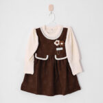 CASUAL FROCK-BROWN