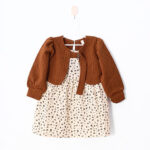 CASUAL FROCK-BROWN