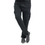 GENTS FLEECE CARGO TROUSER-D GREY