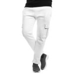 GENTS FLEECE CARGO TROUSER-OFF WHITE