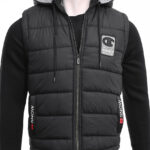 MEN SLEEVELESS JACKET-BLACK