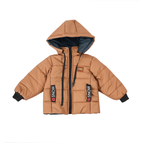 Brown Color boy hooded Puffer Jacket