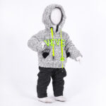 Boy Hood Pajama Suit- GREY