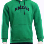 GENTS C FLEECE HOODIE-GREEN