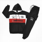 Boy Track Suit Hood - Black