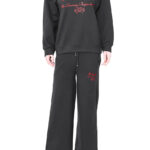 LADIES TRACK SUIT WITH HOOD-Grey