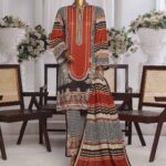 Binsaeed Khadder 3PC Suit- Brown