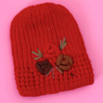 LADIES WOOL CAP-RED