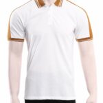 GENTS POPCORN POLO-WHITE