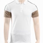 GENTS JACQUARD POLO SHIRT-WHITE