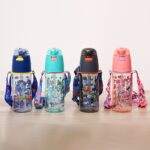 KIDS WATER BOTTLE WITH STRAW STRAP 580ML