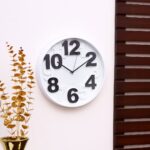 MODERN BOLD NUMBER WALL CLOCK