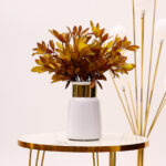 WHITE CERAMIC BOTTLE VASE